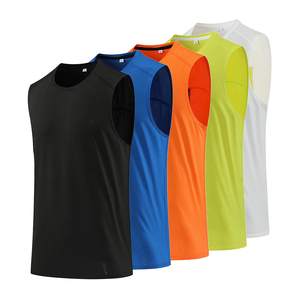 Camiseta Deportiva sin Mangas para Hombre, Ultraligera, sin Costuras, de Secado Rápido, para Entrenamiento, Fitness, Maratón y Deportes - Product Image 5