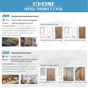 China Top Brandschutz türen Lieferant benutzer definierte Hotelzimmer Holztür feuerfeste rauch feste Holz feuerfeste Türen für Hotelprojekt - Product Image 3