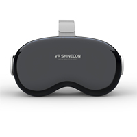 Lunettes VR SHINECON Metaverse pour films 3D avec téléphone de 4,7 à 6,5 pouces, objectif de 40 mm, écran HD 4K, boîte VR avec IPD réglable