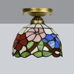 스테인드 글라스 천장형 조명기구 바로크 LED 조명 따뜻한 백색 홈데코 티파니 심플 - Product Image 3