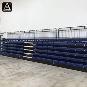 Soluciones de asientos flexibles móviles para interiores Soporte de tribunas telescópicas Gimnasio Cancha de baloncesto <span class=keywords><strong>Gradas</strong></span> retráctiles Asientos de tribunas - Product Image 1