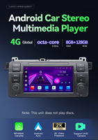 AutoRadio 2 Din Android 14 Pemutar Multimedia Mobil untuk BMW E46 M3 Rover 75 Coupe 318/320/325/330/335 Stereo Audio GPS Head Unit