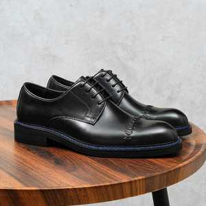 Zapatos de Negocios con Cordones de Estilo Retro para Hombre, Otoño, Impermeables, Antideslizantes, Amortiguadores, Transpirables, Zapatos Formales - Product Image 3