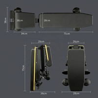 Banc de musculation pliable léger et réglable en acier au carbone avec coussin en cuir, portable pour la maison, musculation, OEM