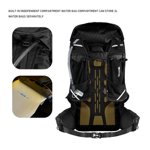 <span class=keywords><strong>Sac</strong></span> <span class=keywords><strong>à</strong></span> <span class=keywords><strong>dos</strong></span> extérieur léger de grande capacité de <span class=keywords><strong>40</strong></span> <span class=keywords><strong>litres</strong></span> pour hommes et femmes Système de randonnée et de camping imperméable - Product Image 3
