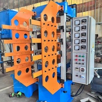 Máquina Vulcanizadora Automática Hidráulica para Baldosas de Caucho con Molde Deslizante