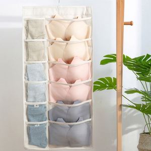 Nouvel Organisateur Mural en Tissu Rose à 16 Compartiments pour Chaussettes, Soutiens-gorge et Sous-vêtements – Sac de Rangement Double Face pour Dortoir - Product Image 2