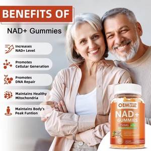 OEM NAD (Nicotinamide Adenine Dinucleotide) Soutient la santé cellulaire anti-âge, compléments NAD+ avec vitamines B3, <span class=keywords><strong>D3</strong></span> et zinc - Product Image 5