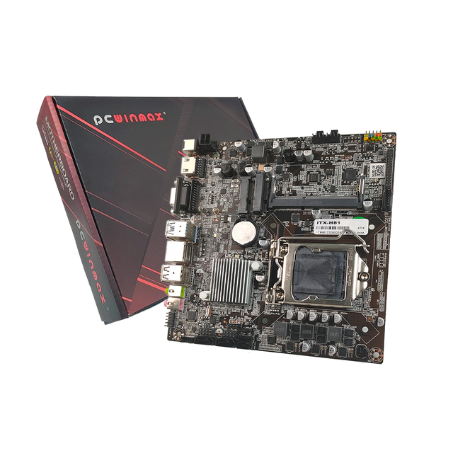 For Intel H81 Mini ITX Industrial Motherboard LGA1150 DDR3 16GB Double Channel LAN HD VGA for Embedded PC New