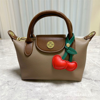 Porte-clés cerise en cuir PU coloré 2025 – Tendance mode pour hommes et femmes, breloque de sac, pendentif, bijou, cadeau