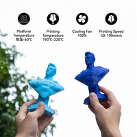 Filament Kexcelled PLA K5 gris bleu 175 mm 285 mm 1 kg 3 kg 5 kg