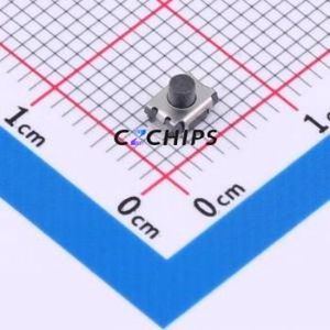 GT-TC029A-H030-L1N Tactile Switch SMD,4x3mm Switch Single Pole Single Throw Round Button 1.6N Vertical Mount - Product Image 1