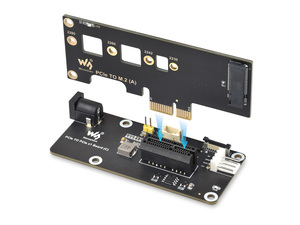 บอร์ดอะแดปเตอร์ Waveshare Slot (C) สำหรับ Raspberry Pi 5 รองรับ PCIe X1 X4 X8 B700 PCIe to PCIe X1 Board (C) PCIe to PCIe - Product Image 4