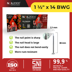 Púas de Acero Industriales Resistentes a la Corrosión con Cabeza Estriada para Construcción con Madera Pesada - Product Image 2