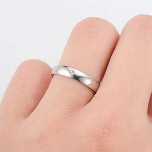 4mm <span class=keywords><strong>Anime</strong></span> Cosplay anello uomo donna amante coppia promessa anelli gioielli in acciaio inox zircone anelli per fidanzamento matrimonio - Product Image 2