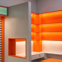Vitrine d'affichage numérique pour magasin, présentoir de produits pour centre commercial, vitrine de magasin personnalisée, présentoir de vente au détail avec éclairage LED, vitrine pour magasin de téléphonie