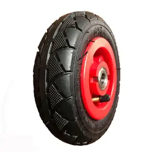 6 inch plastic rim pneumatic rubber tire toy wheel for kids wagon cart