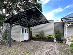 Cochera Metálica para Caravana, Estructura de Aluminio Resistente para Estacionamiento de Remolques y <span class=keywords><strong>Caravanas</strong></span> - Product Image 1