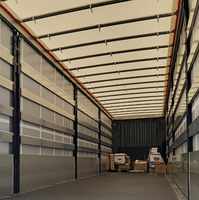 Semi-remorque à rideaux latéraux légers, faible consommation de carburant, adaptée à diverses transportations de marchandises commerciales