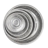 WB 6 tailles (4, 5, 6, 7, 8, 9 pouces) – Assiettes rondes jetables en aluminium pour pizza à emporter – Plats en aluminium de qualité alimentaire personnalisés, sans lavage