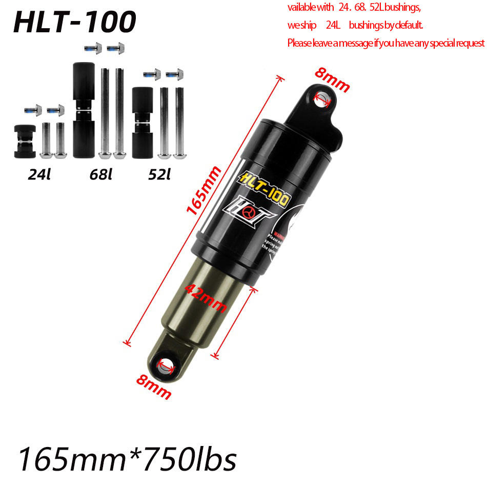 165 mm * 750 lb - Noir