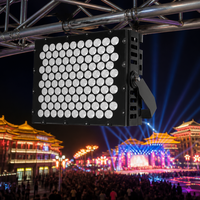 Projecteur LED de scène 1000W 1200W SMD5050 IP66, profilé, à effet flash Aura, grand format en aluminium, DMX 512 RGBW RGB, pour exposition intérieure