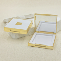 Boîte à gâteau en poudre Blush 5g personnalisée de luxe Boîte à fards à paupières Flip Boîte en plastique Conteneur Matériau de l'emballage cosmétique