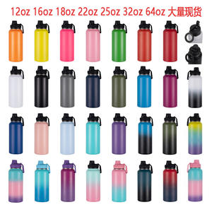 Botella de agua deportiva personalizada de acero inoxidable, termo aislado reutilizable con asa para actividades al aire libre, para niños y adultos - Product Image 5