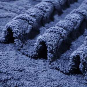 Solid Lightweight <b>Throw</b> Blanket <b>for</b> <b>Couch</b>, Fuzzy Soft Blankets with Decorative Jacquard Pattern, Warm and Fluffy,All Seasons - Product Image 6