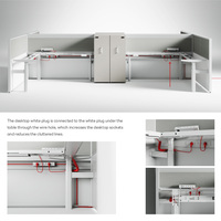 Système de bureaux modulaires insonorisés avec cloisons personnalisables pour l'espace de travail