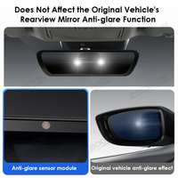 Caméra de tableau de bord 2K avec écran miroir de 9,36 pouces pour Tesla Model 3 Y, caméra de recul avec vision à 360°, enregistreur vidéo double objectif avant et arrière