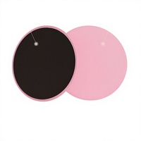 Disque coulissant personnalisé avec logo pour fitness, yoga, Pilates, entraînement des cuisses et du tronc, rose/noir, gadget sportif, Core Clider