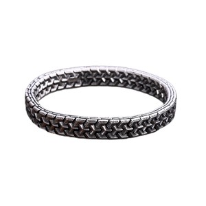 BOCAI S925 Sterling <strong>Silver</strong> Jewejry High-grade Locomotive Style Thick Unisex Mountain Pattern <strong>Armor</strong> Tide <strong>Bracelet</strong> for Men - Product Image 5