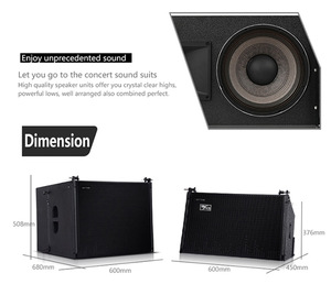 ซับวูฟเฟอร์แอคทีฟขนาด 12 นิ้ว กำลังขับ 800 วัตต์ ลำโพงไลน์อาร์เรย์ 2 ทาง 8 โอห์ม รุ่น VERA12P+VERAS18P - Product Image 4