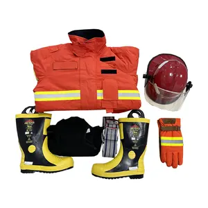 Yeni dayanıklı Nomex yangın söndürme takım elbise yangın söndürme itfaiyeci takım elbise İtfaiyeciler için