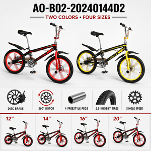 BMX Mountain Bike Freestyle per bambini/giovani e principianti-livello per piloti adulti avanzati 12-20 pollici ruote - Product Image 3