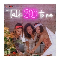 Winbo Dropshipping Enseigne lumineuse LED personnalisée Décoration intérieure Conception gratuite Enseigne lumineuse Talk Thirty to Me Logo personnalisé Enseigne LED