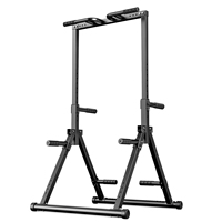 Tour de musculation portable et pliable en acier, réglable en hauteur, avec station de dips et barre de traction, pour entraînement de force à domicile