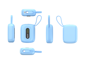 2025 mercati <span class=keywords><strong>Online</strong></span> cinesi di tendenza Mini Power Bank 10000mAh batteria agli ioni di litio PD 20W Power Bank ricarica rapida cavo integrato - Product Image 5