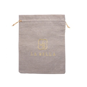 Custom <b>White</b> Burlap Sack Linen Jute Yarn Jewelry Gift Drawstring Envelope Pouches for Luxury Stone Jewellery <b>Small</b> Packaging <b>Bag</b> - Product Image 2