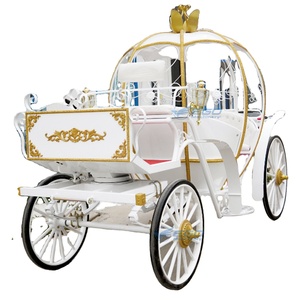 Carruaje de Lujo Eléctrico Estilo Cenicienta, Carroza Real de Metal y Hierro para Bodas y Turismo - Product Image 1