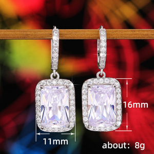 Eleganti Orecchini Pendenti Quadrati per Donne, Accessori per Orecchie Semplici e alla Moda per Uso Quotidiano - Product Image 5
