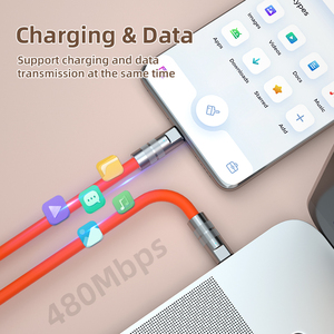 Precio de fábrica PD 100W USB C a C Cable de carga 1M 2M Cable de carga rápida Cable de datos tipo C de silicona líquida - Product Image 3