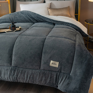 <span class=keywords><strong>Edredón</strong></span> de Invierno Cálido de Forro Polar de Cordero, con Patrón, Grueso, Estampado, Tipo <span class=keywords><strong>Sherpa</strong></span>, de Alta Calidad para Hotel, de Poliéster - Product Image 3