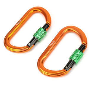 Personnalisé 12KN Heavy Duty 7075 D Type Boucles Accessoire Vis De Verrouillage Porte Avec Snap Hamac Mousquetons Crochets Pour Le Camping En Plein Air - Product Image 3
