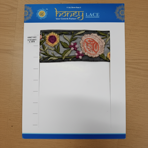 Garniture en dentelle florale brodée colorée à la mode en gros pour vêtements et chaussures à motif floral - Product Image 1