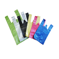 Sacs de courses personnalisés en PEHD/PEBD, sacs fourre-tout, sacs de transport, sacs en plastique pour supermarché, sacs de courses type T-shirt/gilet