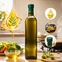 Bouteilles d'huile d'olive en verre vides de qualité alimentaire, carrées, marron, multi-capacités, avec couvercles, ensembles complets incluant bec verseur et bouchons intérieurs