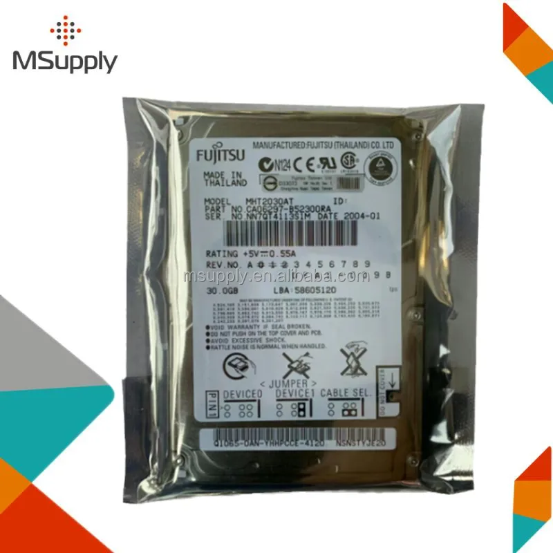 Disco duro para portátil MHT2030AT, 30GB, 4200RPM, ultra 1/s, 2MB de caché, 2,5 ", 9,5mm, 2MB de caché