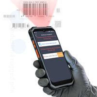 Computadora de Mano PDA Android Resistente H61, Pantalla de 6.3 Pulgadas, IP68, 8+256 GB, Escáner de Código de Barras 1D/2D para Gestión de Inventario en Stock